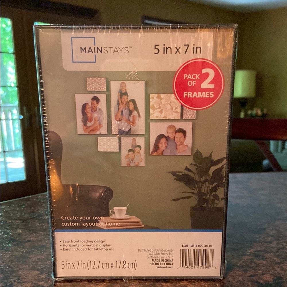 Mainstays Black Accents Picture Frame Set